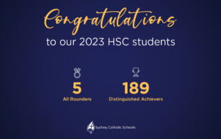 Graphic of St Ursula's College Kingsgrove HSC Results for 2023